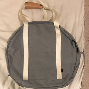 Poketo Angie Round Weekender in Stone